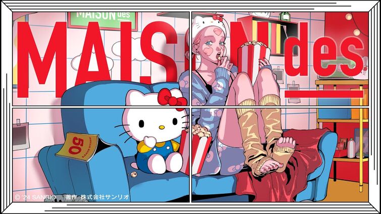 【1101】[feat. ハローキティ, なるみや, 原口沙輔] ポップコーン!!/ MAISONdes