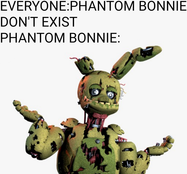 Phantom Toy Bonnie fanart for FNaF 3