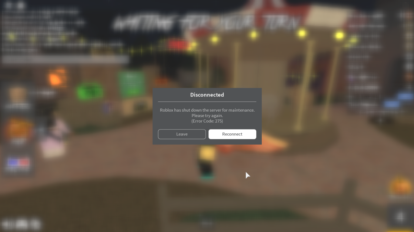 Wait What Fandom - what is error code 275 on roblox