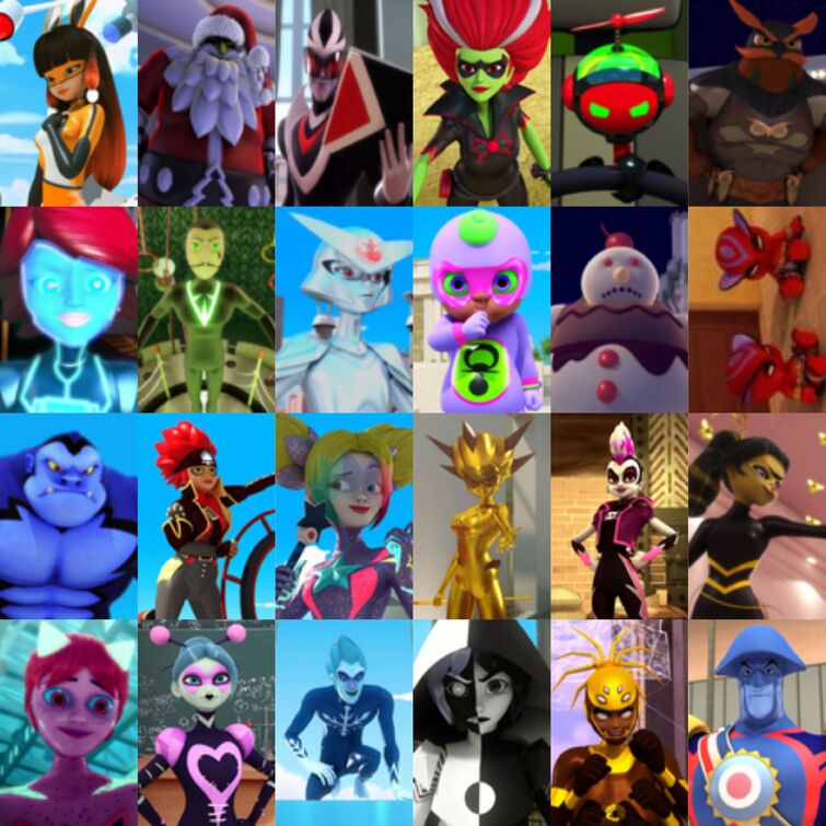 Miraculous Ladybug Akumatized Villains Season 5 / Characters - TV