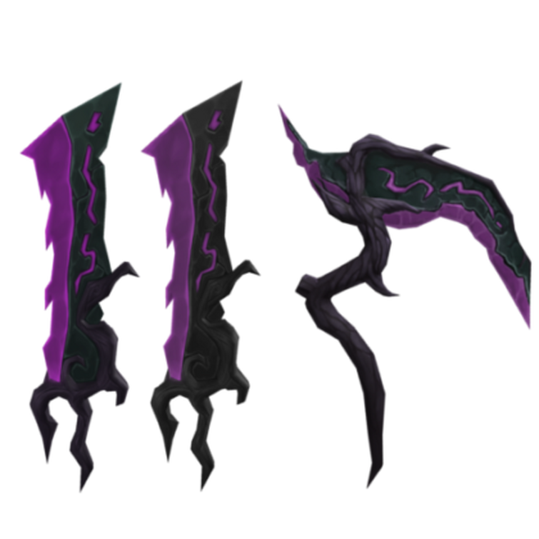 elderwood blade has a different shade of purple than ew rev/ew scythe