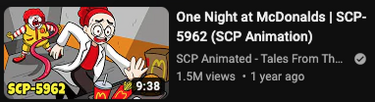 One Night at McDonalds  SCP-5962 (SCP Animation) 