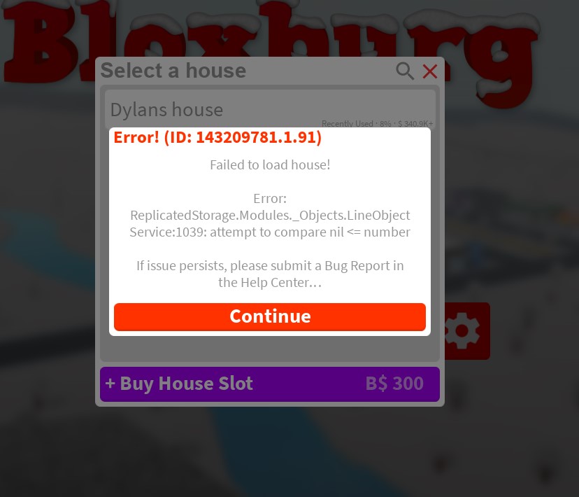 Failed to load house error Fandom