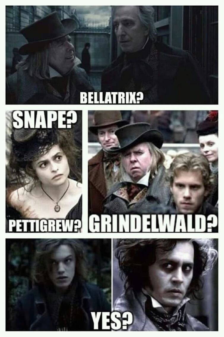 Did you know: Johnny, Helena, Alan, Timothy and Jamie played together in the film "Sweeney Todd".