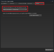 Steam-Eigenschaften (Beta)