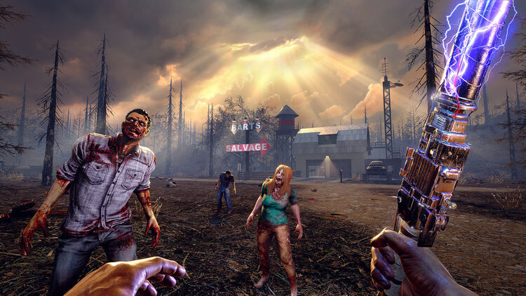 Une représentation imagée du combat contre des zombies dans 7 Days To Die