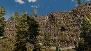 View of the cave on ground level