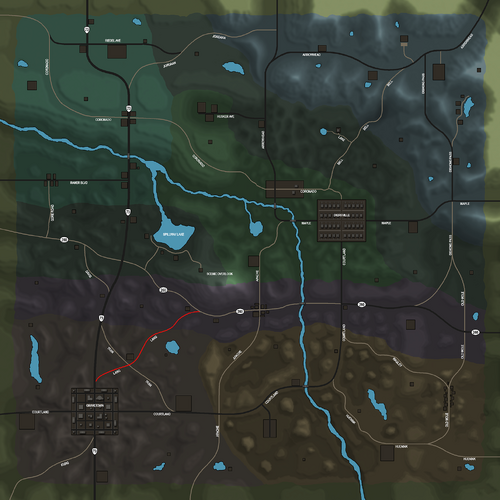 Lang Rd Map