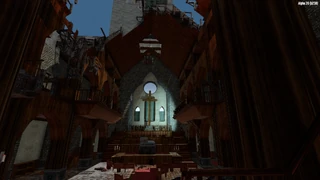 Inside View of Church Interior