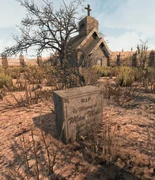 A grave in a Cemetery 1.