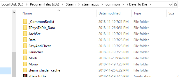 7 days to die installing valmod pack