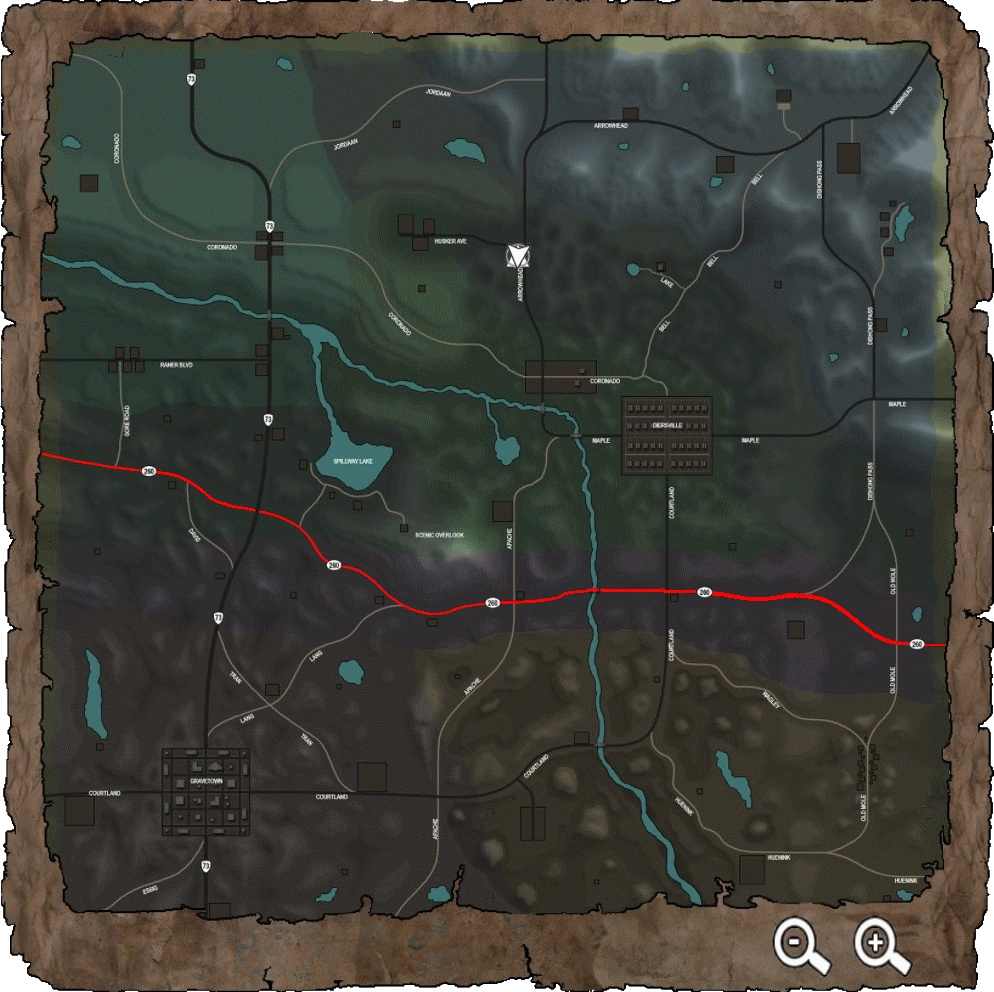 7 Days to die интерактивная карта navezgane alpha 20