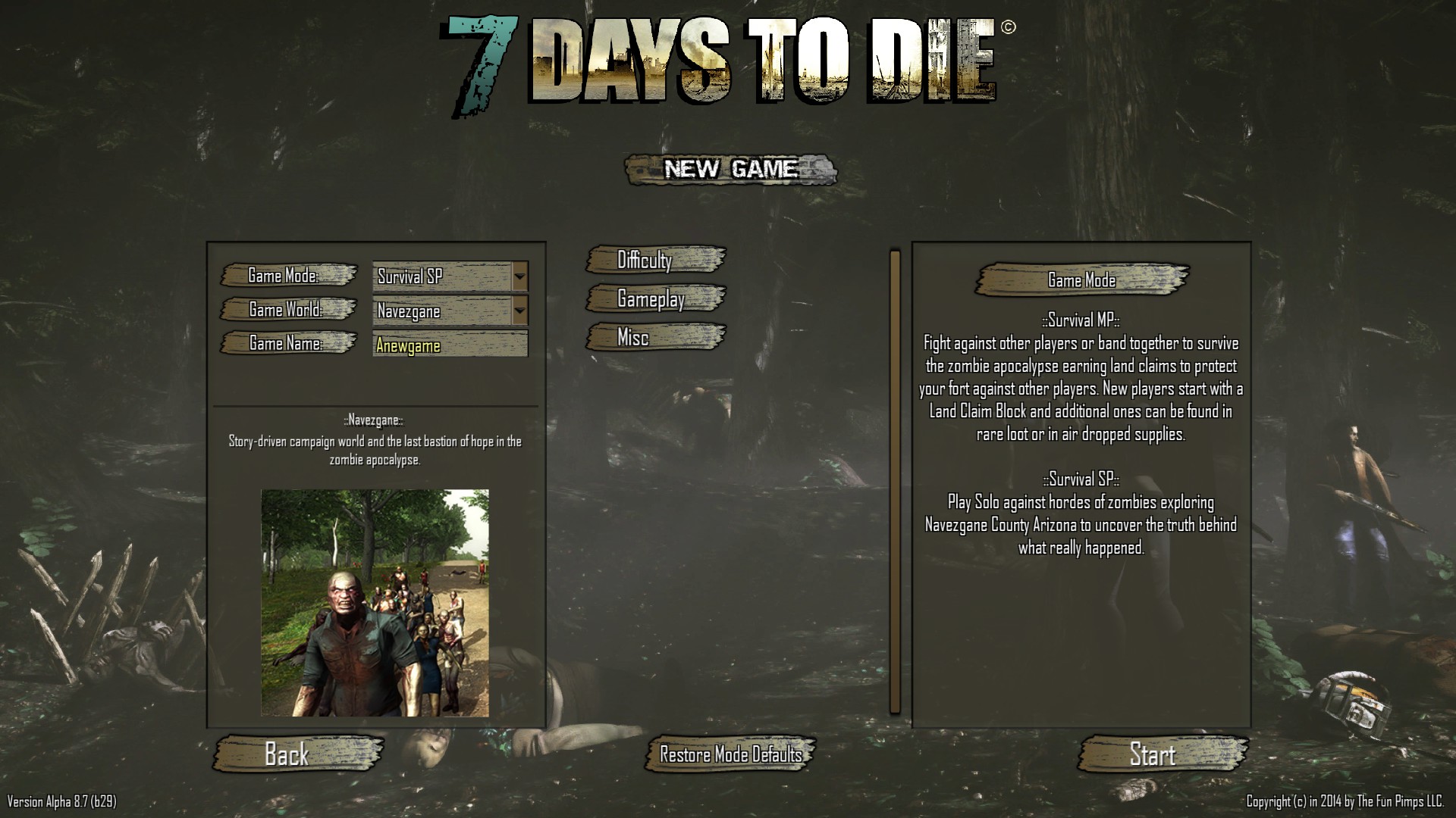 7 days to die zombie spawn rate