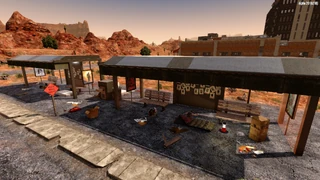 View of the two Bus Stops