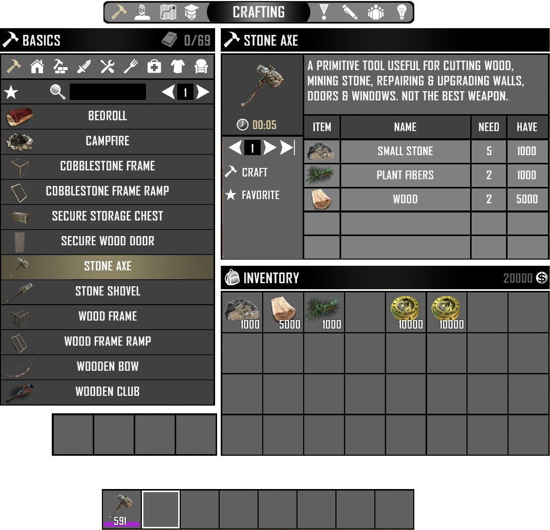 7 days to die crafting recipes