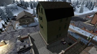 View of downward ramp