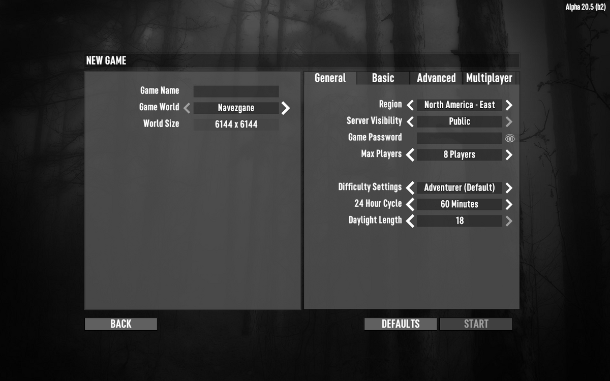 Game Settings - Official 7 Days to Die Wiki