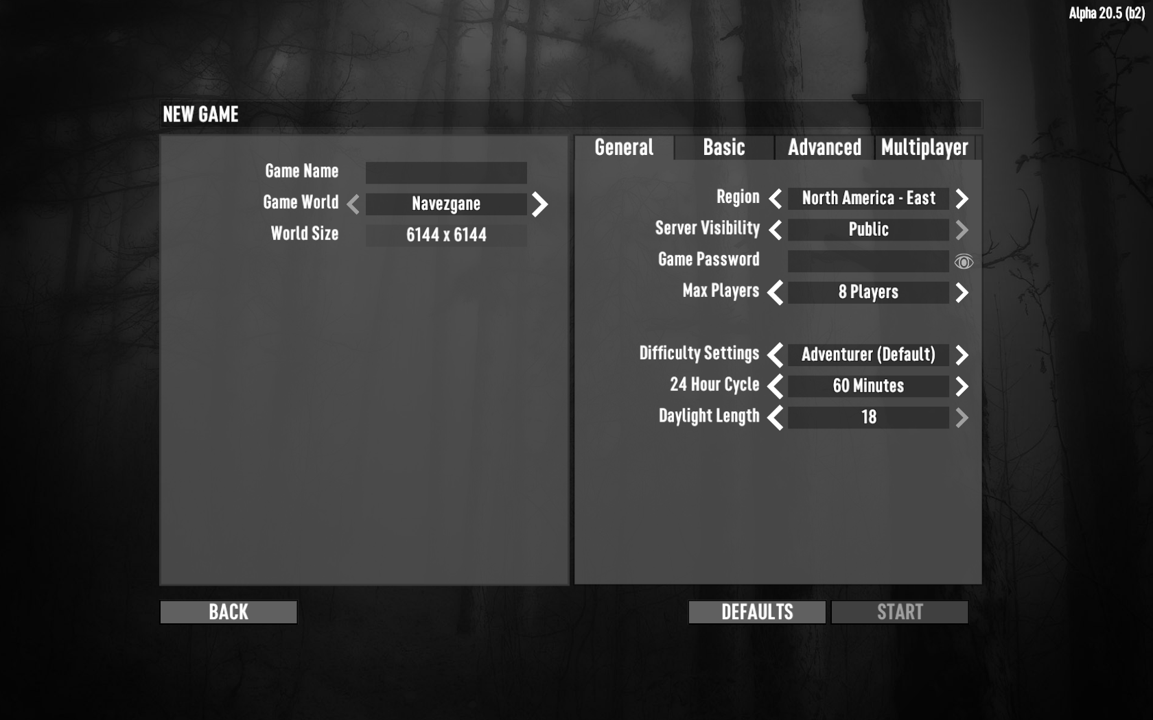 Adventurer's Guide] Game Settings