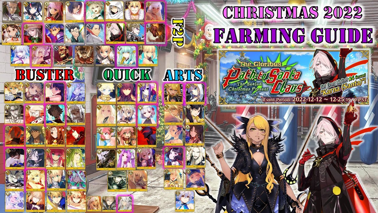 FGO NA Karnamas Christmas 2022 Lotto Farming Guide Fandom