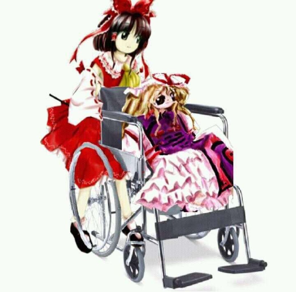 Touhou инвалидная коляска Yukari