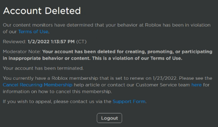 Free Roblox account that has me friended that I used for my little