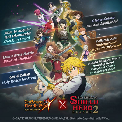 Seven Deadly Sins: Grand Cross x Tensura Collaboration Events and