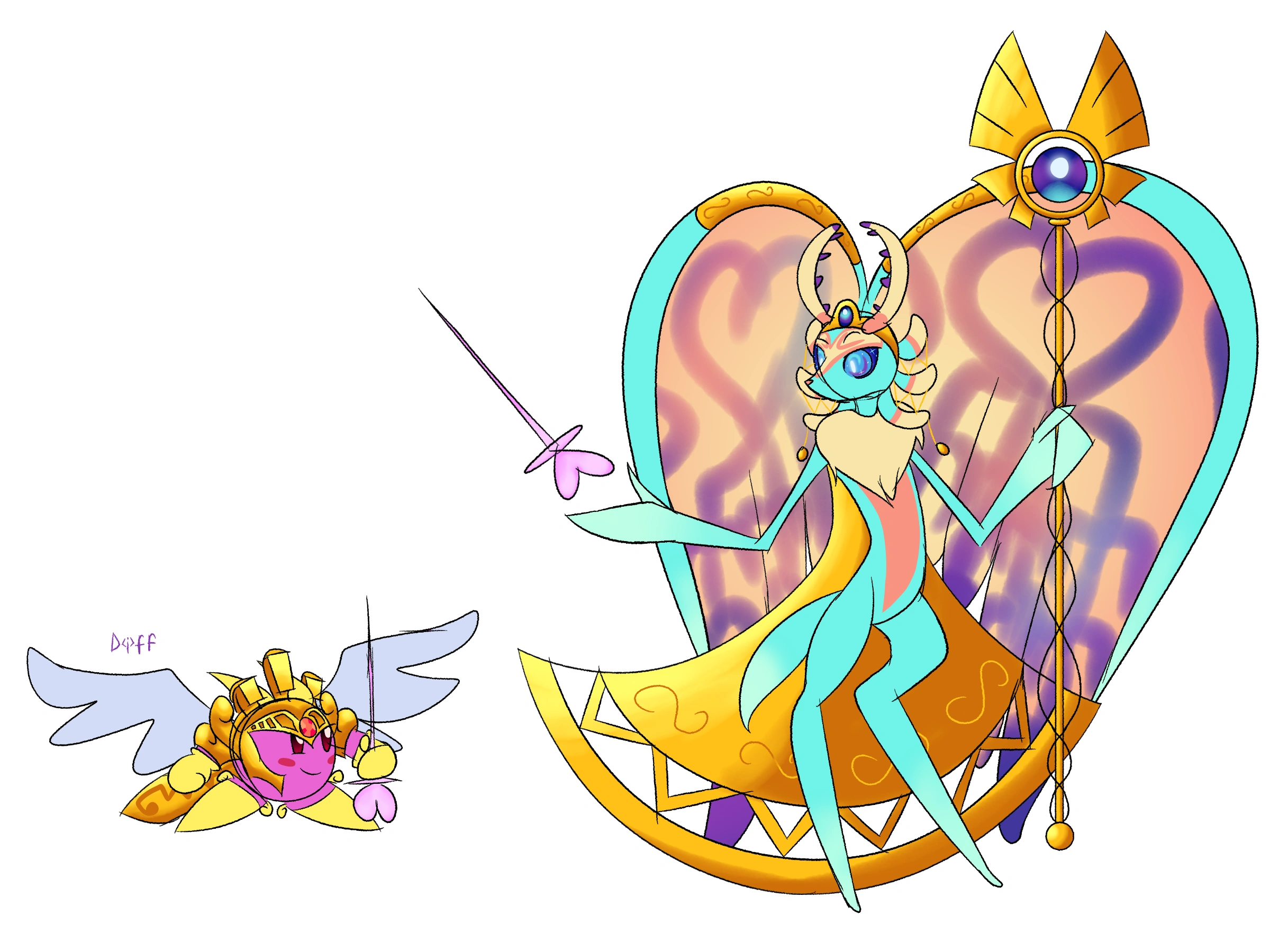 AU (possible theory?) about the Heroes of Yore (Art and a bit of