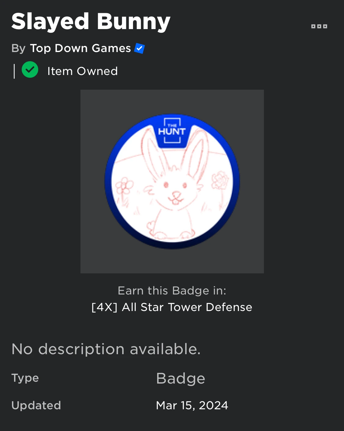 I got the hunt badge for astd | Fandom