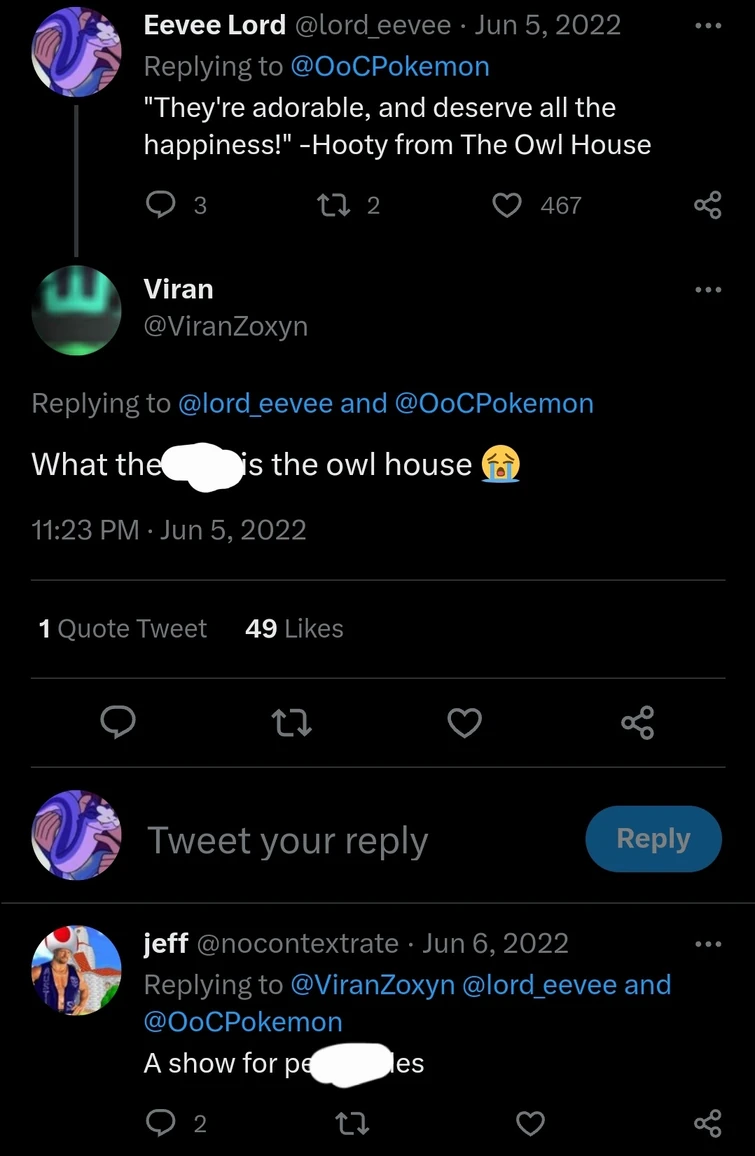 Welcome to Twitter! The only place where you can quote The Owl House