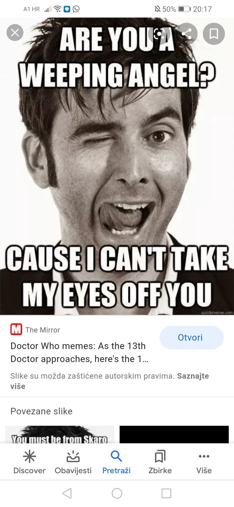doctor who weeping angel meme
