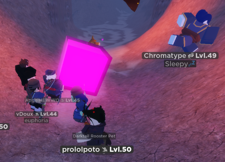 Why is there a big pink cube in the middle of Dunes