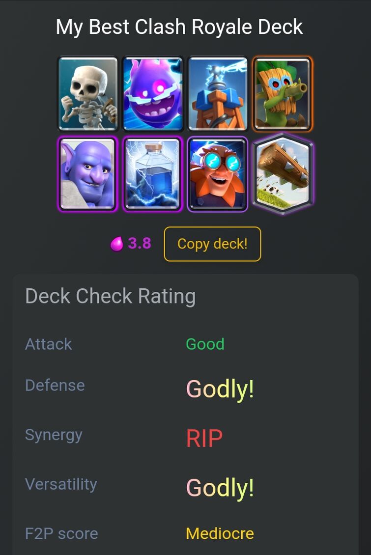 Cycle deck outlet