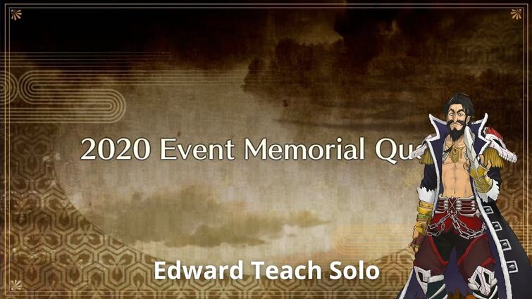 [FGO NA] Guda-Guda Imperial Capital Grail 2020 Event Memorial Quest — Edward Teach Solo