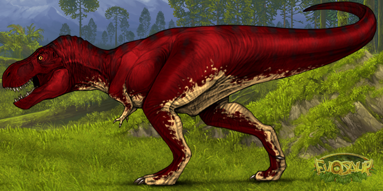 Red T. Rex (Jurassic Park Novel Version) by prehistoricpark96 on