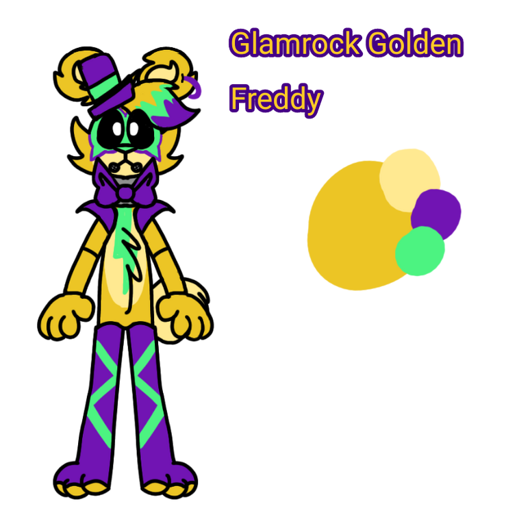 FNaF OC Glamrock Golden Freddy Fandom