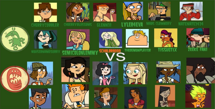 My 1st Total Drama season sign up made in Total Drama Wiki :  r/TDEliminationTierList
