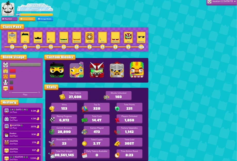 idk i see alot people doing locker blooks reveraled heres mine i guess https//dashboard.blooket