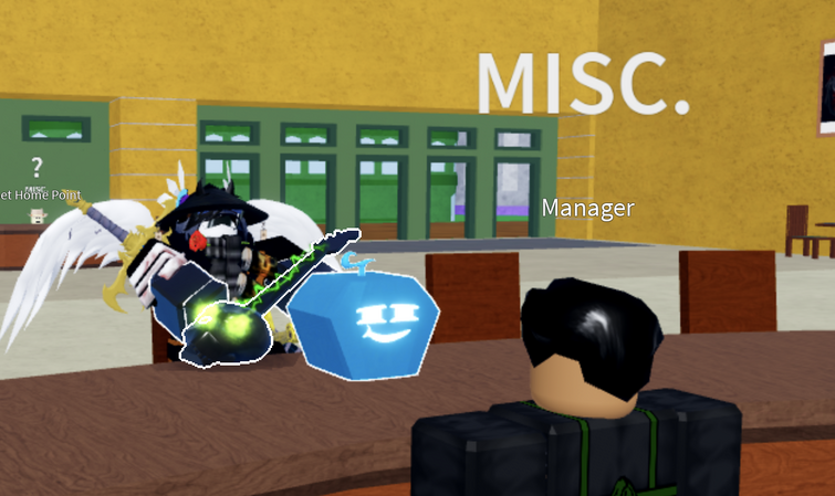 Blox Fruits manager going from It's still too early for you to be here  but then a few minutes later he says Meh, he left not too long ago  Someone explain. 