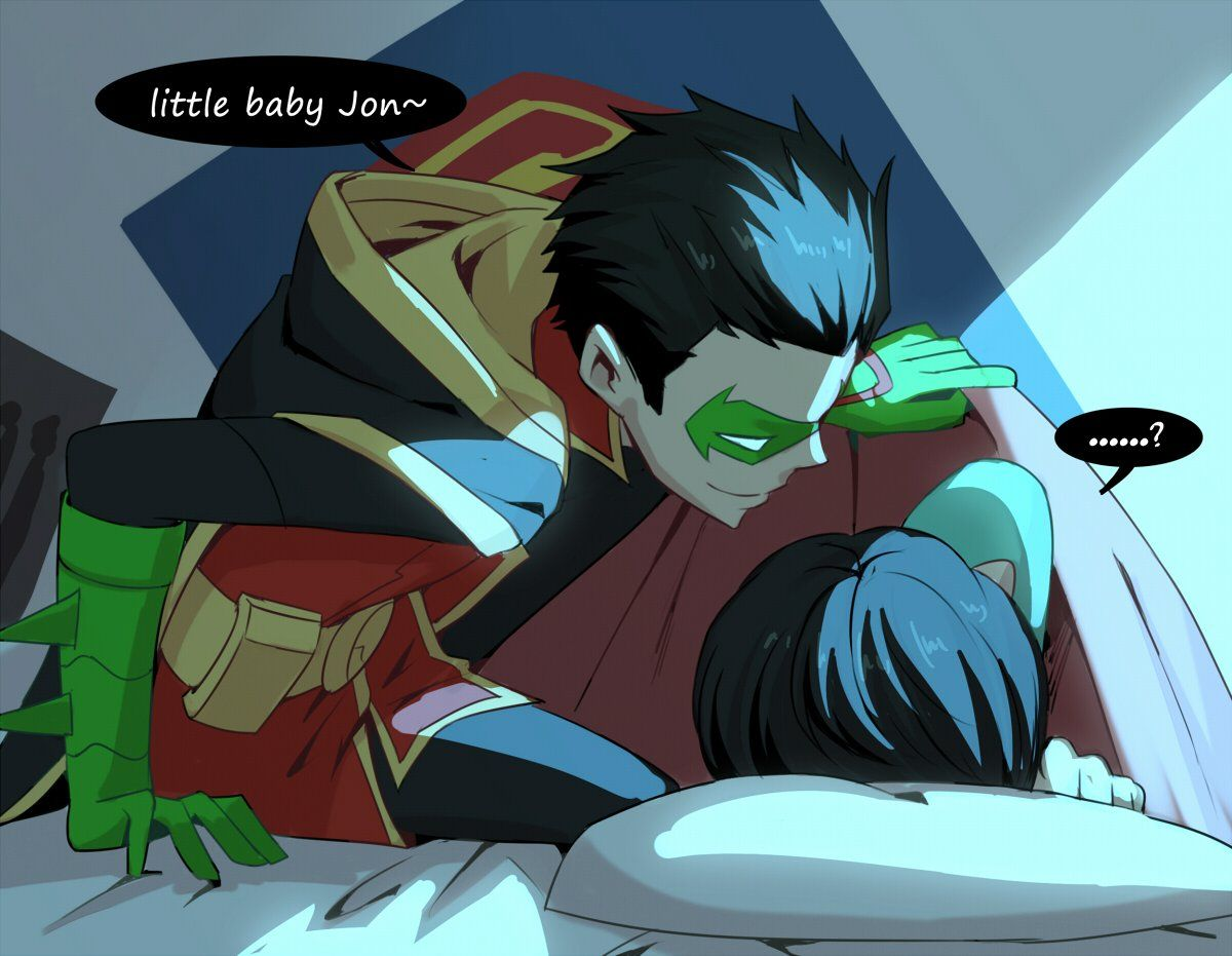 A friend told me to look up Damian Wayne and Jonathan Kent ship fanart. 