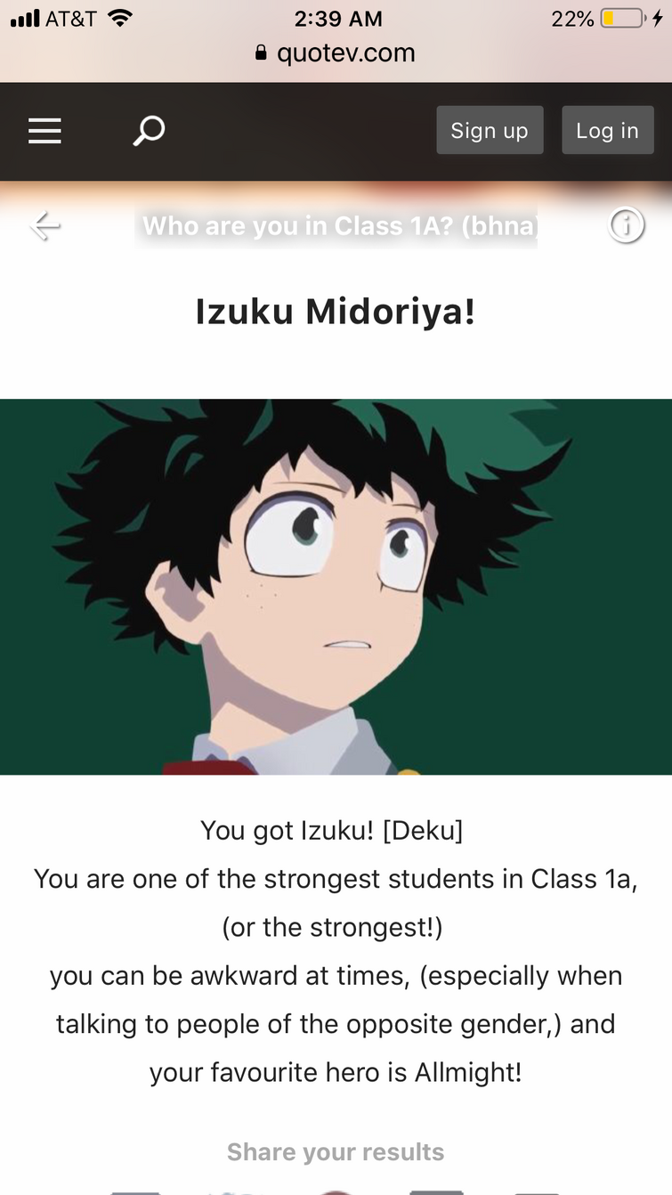 My Hero Academia Quiz: IZUKU MIDORIYA 