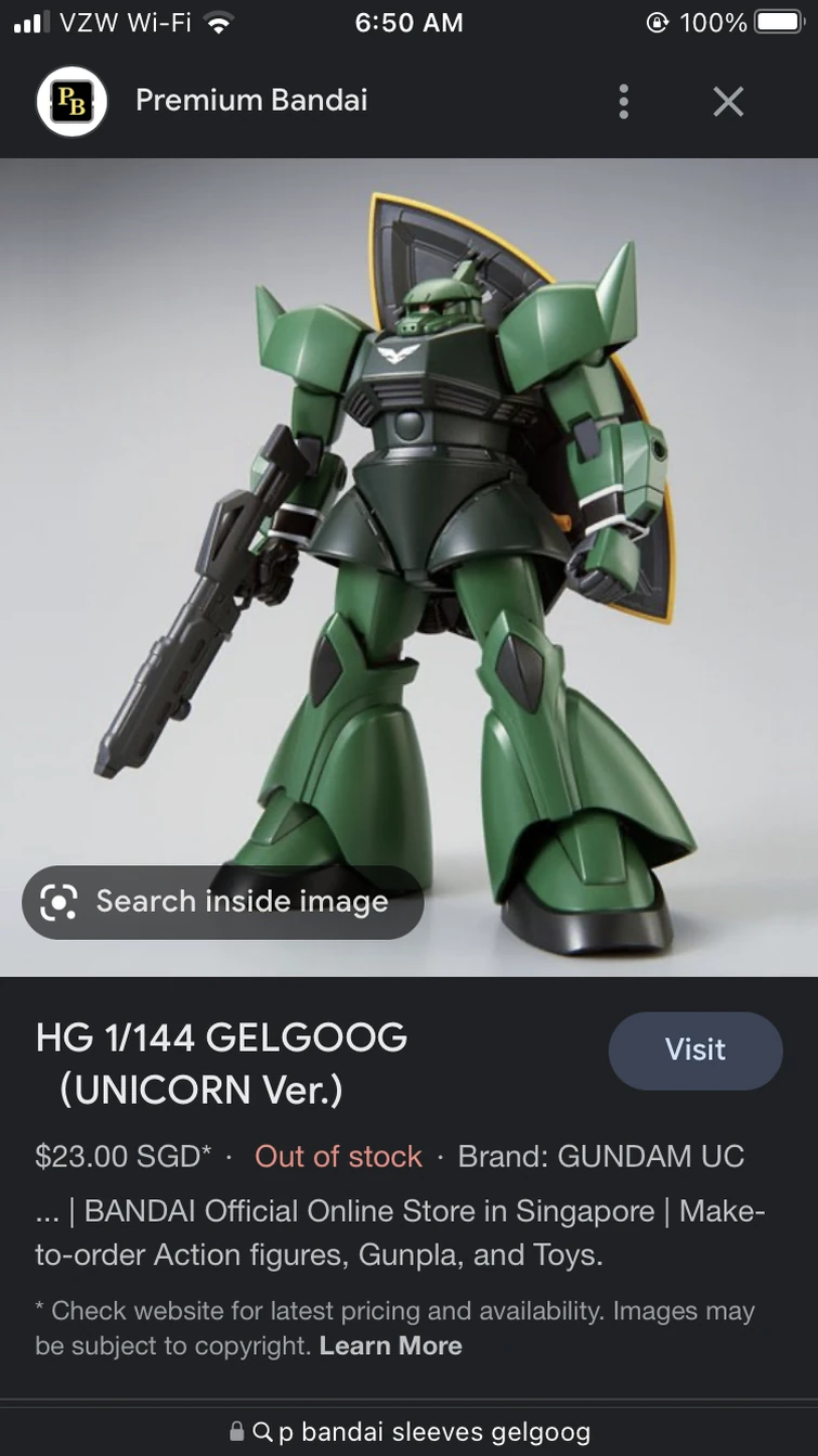 Time to start the Sleeves Gelgoog 2.0 build. Using some Mr. Color and a