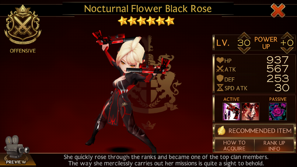 Black Rose action shot