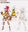 Haru Nishimura (Female Destroyer) Concept Art