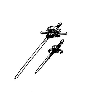 Rapier and long dagger