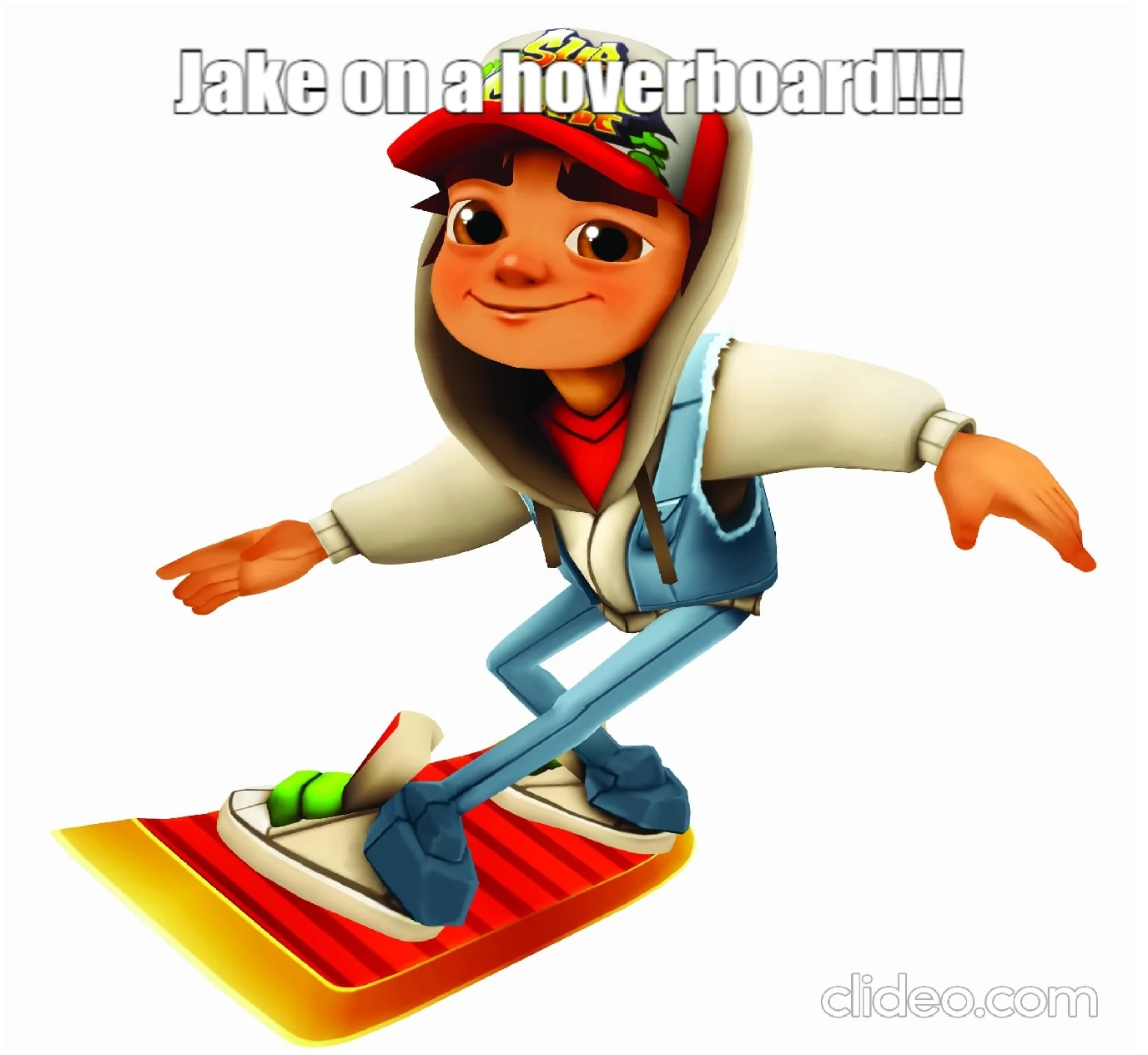 I made a Meme of Jake on a hoverboard!!! Fandom
