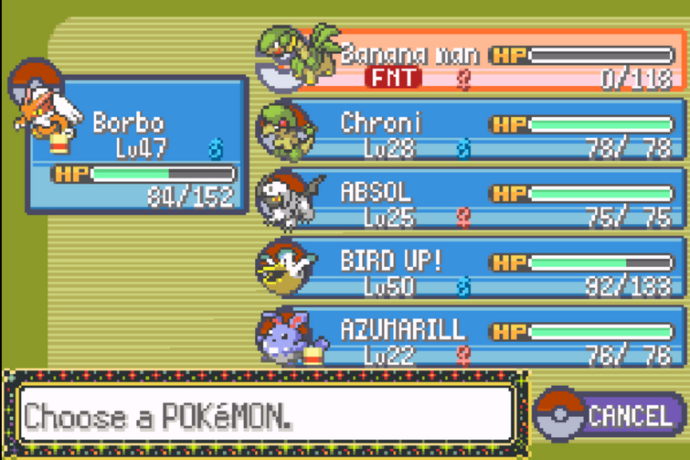 The best team for Pokemon Emerald