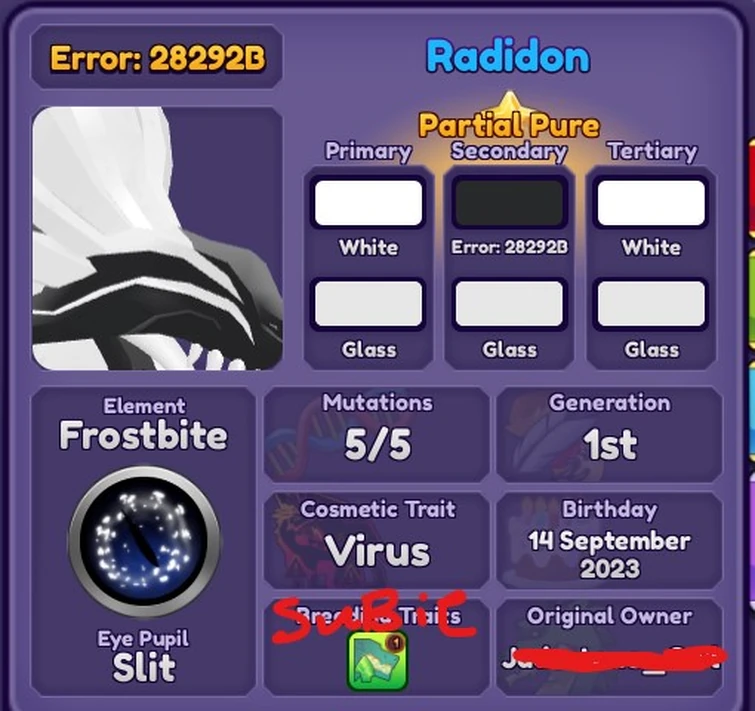 Trading error colors | Fandom