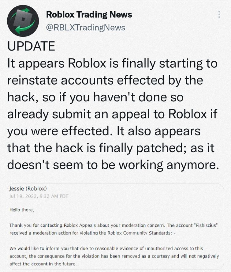 Is roblox safe to play now since i saw in a post that it has been