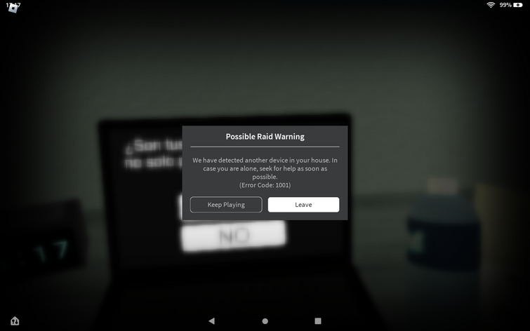 Roblox Error Code 1001: Possible Raid Warning - Another Device