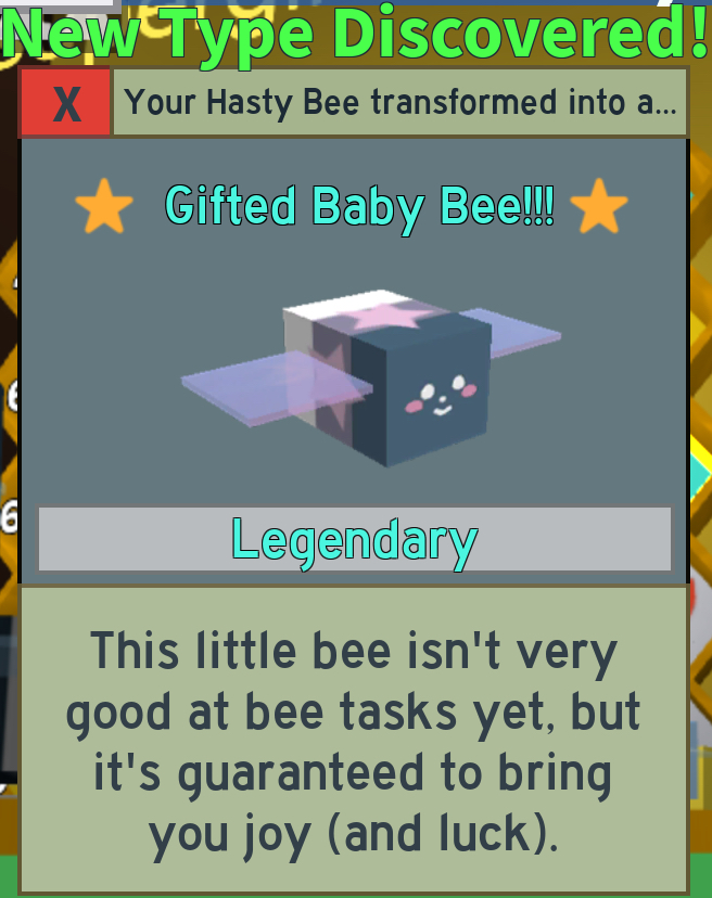 Bee Swarm Simulator Gifted Baby Bee